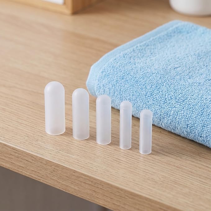100pcs Silicone Zipper Covers for Laundry Care, Multi-Size Zipper for Washer and Dryer, Washable and Scratch Shielding Laundry Room Accessories