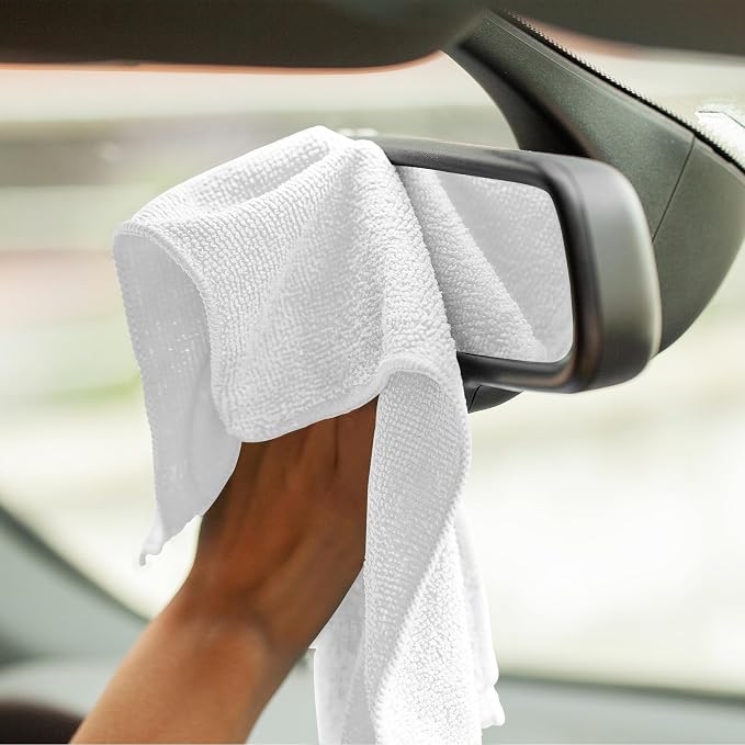 Avalon Towels Microfiber Cleaning Cloths (Value Pack of 24) - Size 12 x 12 Inches, Highly Absorbent Cleaning Rags, Lint Free, Reusable and Washable, Microfiber Towels for Cars