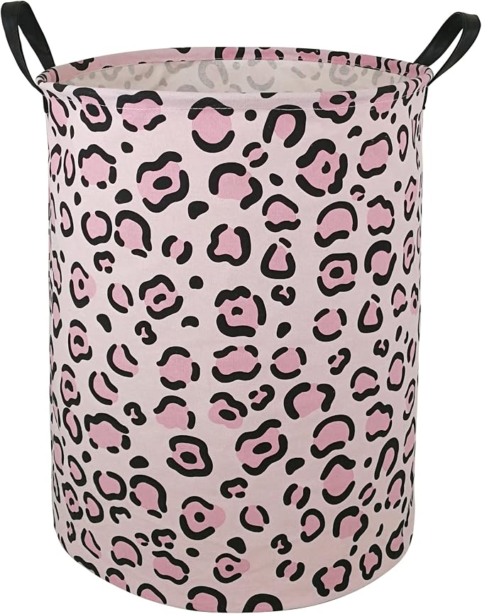 Round Laundry Hamper Storage Basket Fabric Material Storage Hamper Organization Basket, Storage Bin, Gift Box with Handles for Room