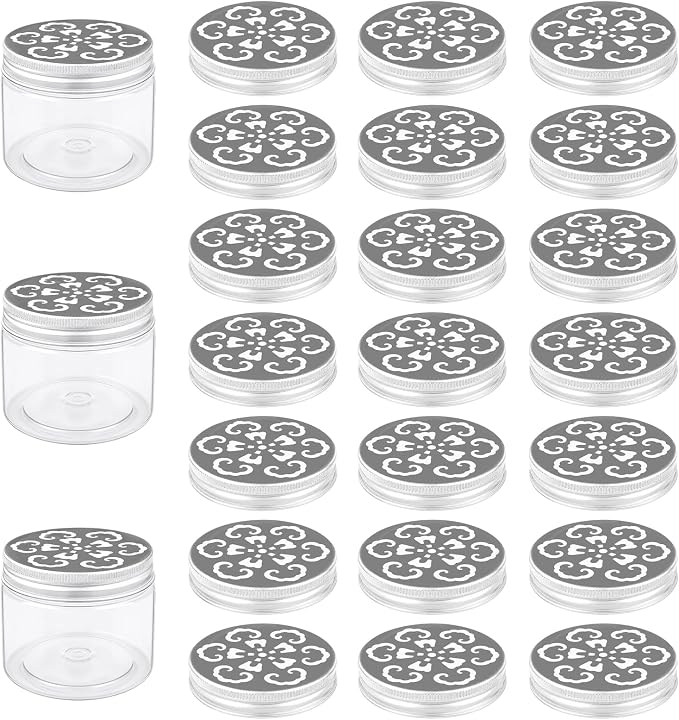 24PCS Scent Beads Container, Cover Set with Bottle Kits, Storage for Home and Laundry Areas, Lids and Bottle Combinations for Long-Lasting Use