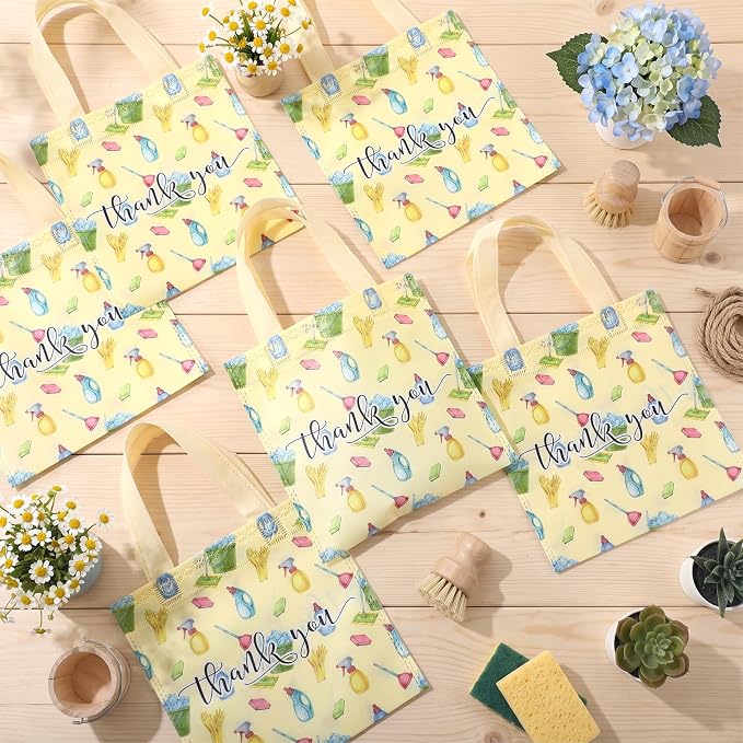 Tallew 36 Pcs Housekeeping Appreciation Week Gifts Housekeeping Bag Bulk | Thank You Bag Reusable Non Woven with Handle for Housekeeping Appreciation Gift Housekeeper Custodial Cleaning Staff Evs
