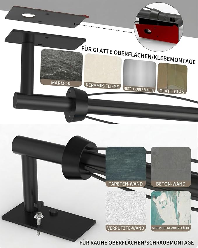 Black Paper Towel Holder Under Cabinet with Damping Self Adhesive | 304 Stainless Steel Post Pivoting Design Wall Mounted & No Drilling, Single Hand Operable for Kitchen Bathroom, Square Base
