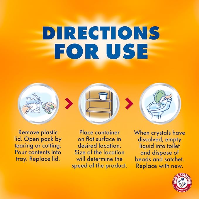 Arm & Hammer Clean Burst Moisture Absorber and Odor Eliminator Tubs, 14 oz., 3 Pack, Attract and Trap Excess Moisture, Eliminate Musty Odors, Convenient and Effective