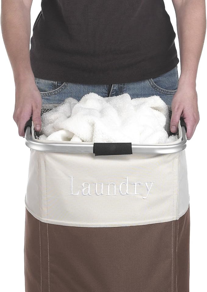 Whitmor Easy Care Laundry Hamper - Espresso