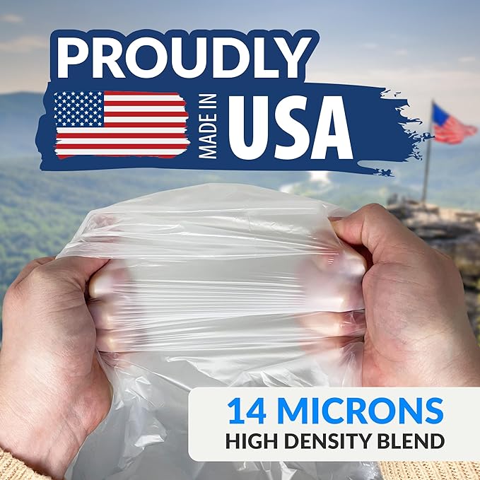 Reli. 30-33 Gallon Trash Bags Heavy Duty | 250 Trash Bags, Twist Ties | Clear, Serious Garbage Cleanup | Large Garbage Bags with Twist Ties, Made in USA | SuperValue