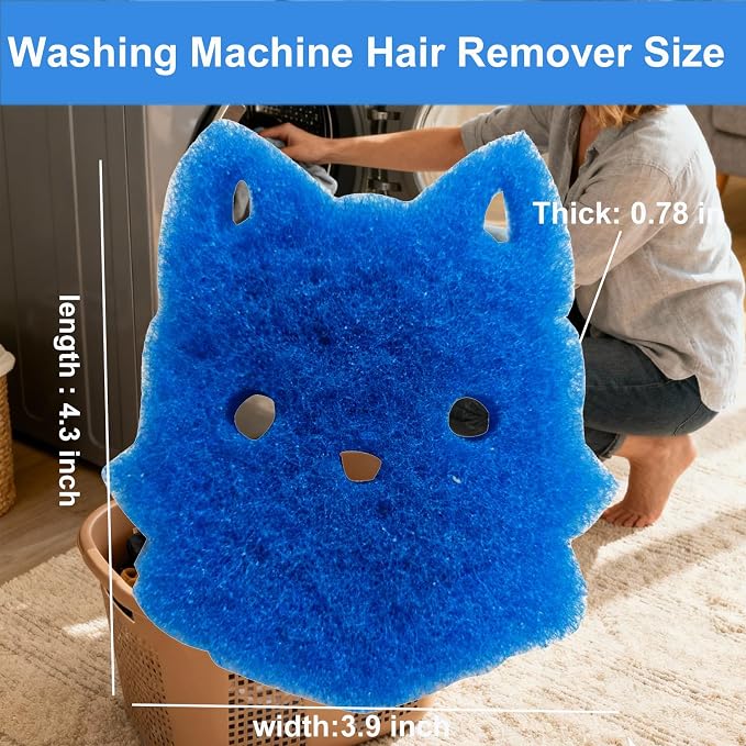 Pet Hair Remover for Laundry, 6PCS Reusable Dog & Cat Hair Remover Tool | laundry pet hair catcher,Removes Pet Fur, Hair, Lint, Dander From Clothes &Washing Machine.