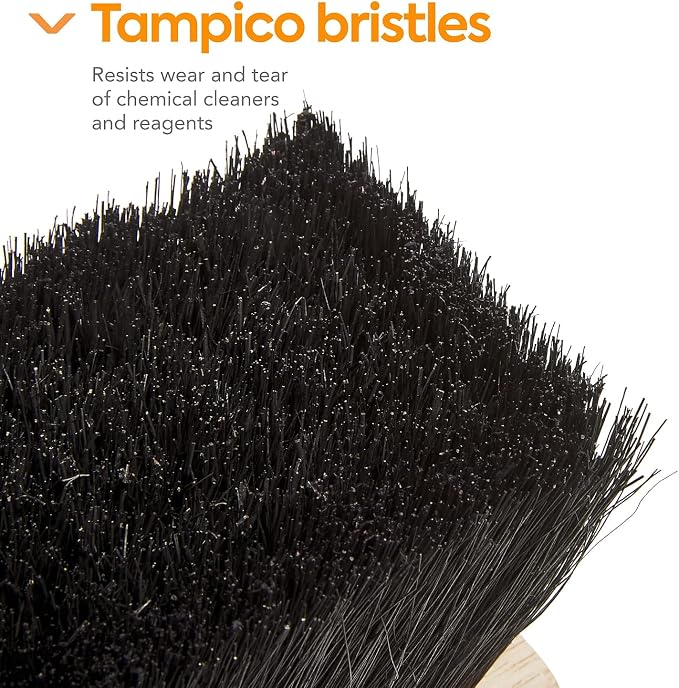 Coastwide Professional 18 Inch Push Broom Head, Tampico Bristles | Natural fiber bristles for sweeping floors in offices and facilities.