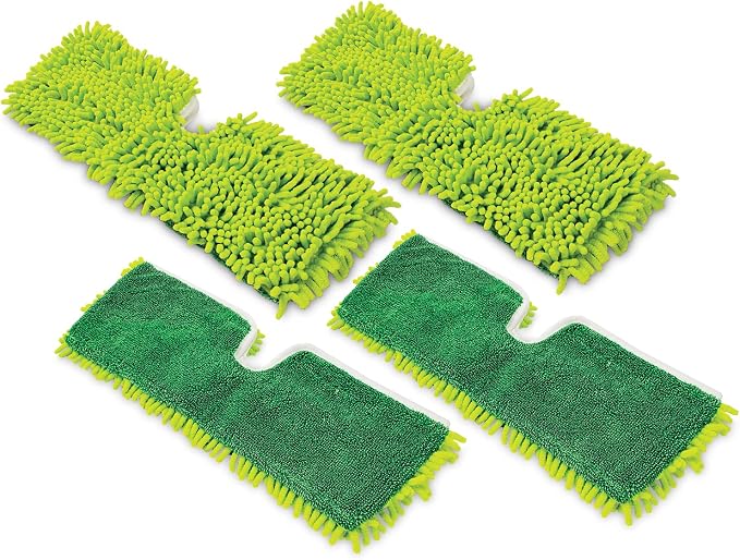 Libman 2-Sided Microfiber Mop Refill Heads, 4 Pack | Double-sided microfiber dust mop replacement heads; case pack of 4.