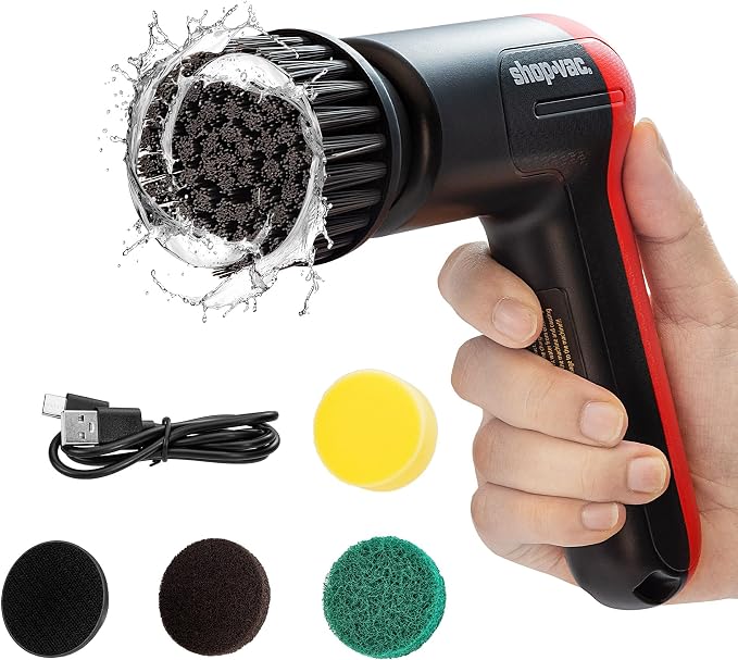 Shop-Vac Cordless Spin Scrubber with 5 Multi-Surface Heads