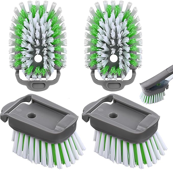 Dishwand Brush Refill Compatible with Scotch-Brite Dishwand, 4 Pack | Dish Brush Refill Head, Dishwand Refills, Dish Brush Replacement Head