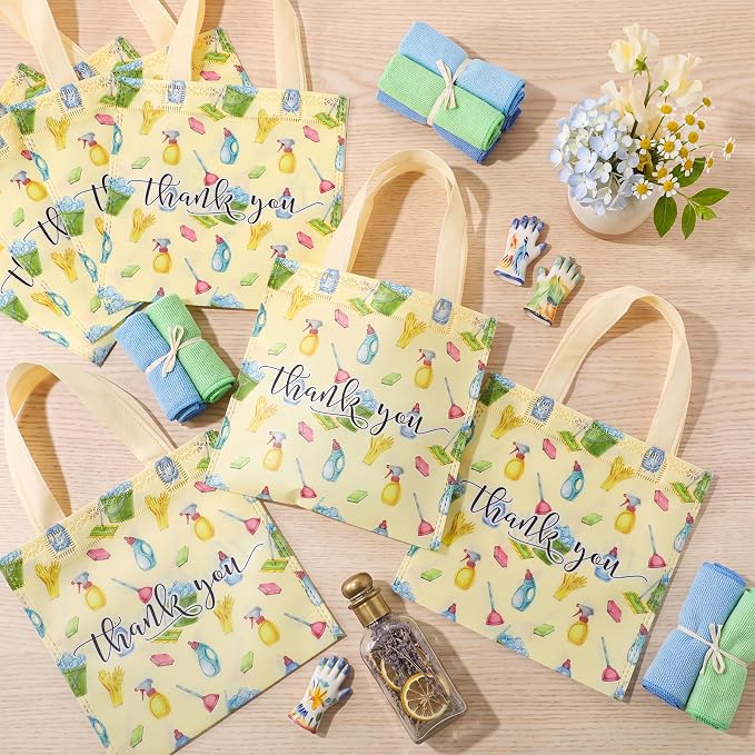Tallew 36 Pcs Housekeeping Appreciation Week Gifts Housekeeping Bag Bulk | Thank You Bag Reusable Non Woven with Handle for Housekeeping Appreciation Gift Housekeeper Custodial Cleaning Staff Evs