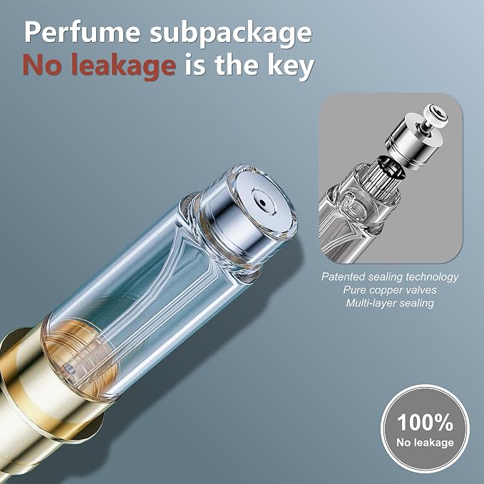 Perfume Travel Refillable Bottle Cologne Portable Atomizer Fragrance Scent Sprayer Pump Fill from Bottom Mini Pocket Size 5ml for Travel Essentials & Best Gift (Gold+Black+Green)