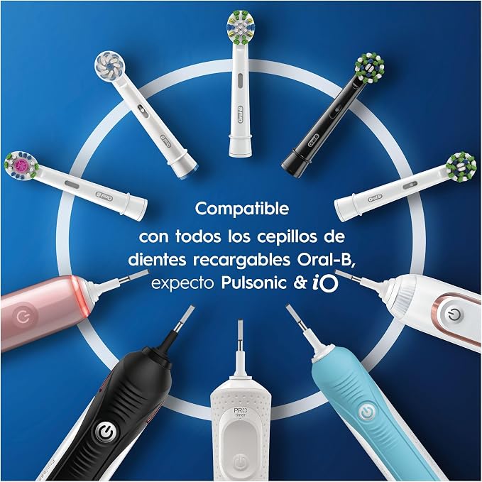Oral-B Precision Clean Replacement Brush Heads, CleanMaximiser Bristles, Pack of 8