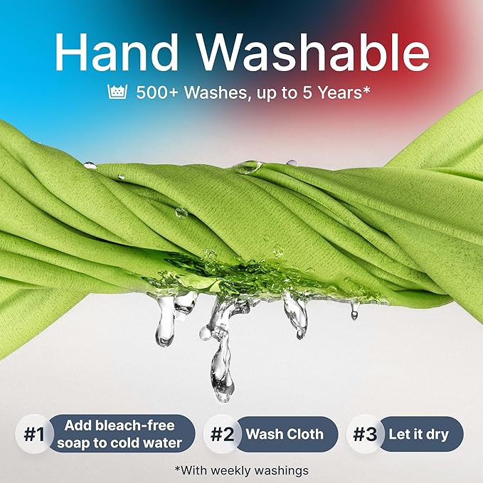 Koala Lens Cleaning Cloth | Japanese Microfiber | Black & Green (Pack of 3) | Glasses Cleaning Cloths | Eyeglass Lens Cleaner | Eyeglasses, Camera, VR/AR Headset, and Screen Cleaner | Washable & Reusable