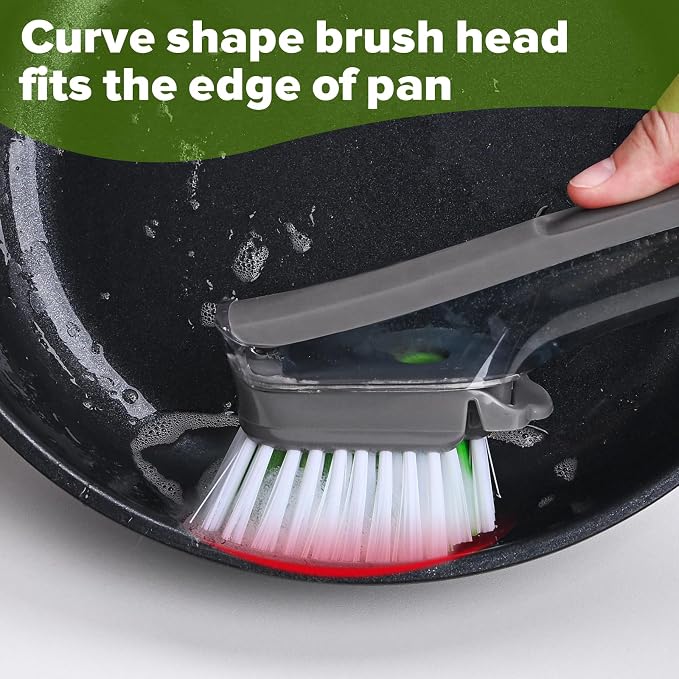 Dishwand Brush Refill Compatible with Scotch-Brite Dishwand, 4 Pack | Dish Brush Refill Head, Dishwand Refills, Dish Brush Replacement Head
