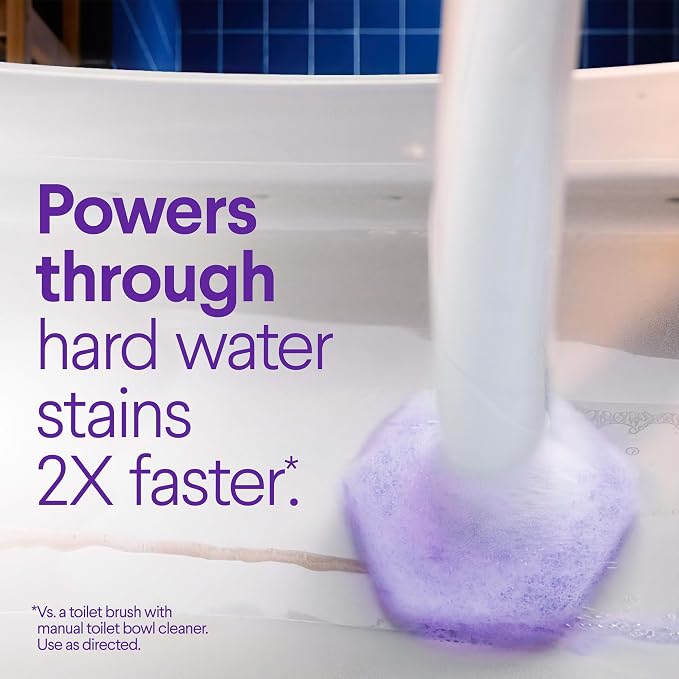 Clorox Scentiva ToiletWand Refills, Lavender and Jasmine, 10 Count | Disposable Toilet Brush Scrubbing Pads, Eliminates Hard Water and Lime Stains 2X Better than a Manual Brush