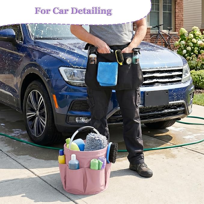 Cleaning Apron, Cleaning Caddy & Household Cleaning Storage Organizer Set