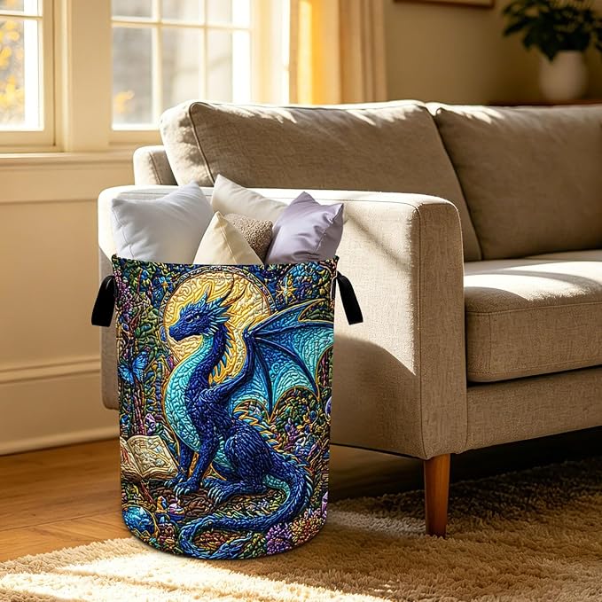 Animal Laundry Basket Foldable Oxford Laundry Hamper With Handle For Room Bathroom Bedroom