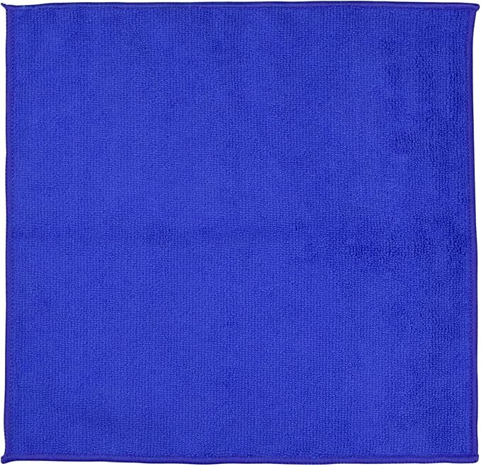 1- Piece Microfiber Cleaning Cloth, Reusable, Dark Blue 11.8 x 11.8 in | Cleaning Rags, Highly Absorbent Microfiber Towels for Home and Kitchen, Car, Bathroom
