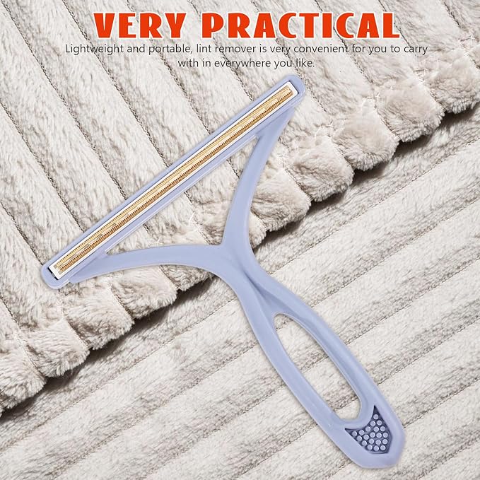 Yardwe 2pcs Pet Hair Remover and Lint Remover for Clothes and Sweaters Portable Fabric Pilling Tool Blue Static Electrostatic Fluff for Household Laundry and Carpet Hair Removal