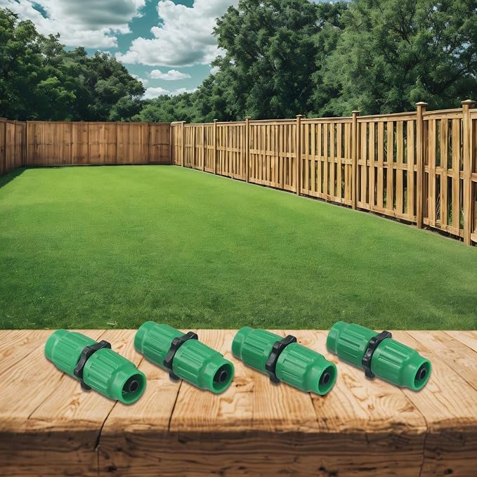 Expandable Garden Hose Repair Kit 5/8" 3/4" Fitting Connector 25 50 75 100ft Hoses Fix Leaks Burst Green 4 2 8 10 Pack(4pcs)