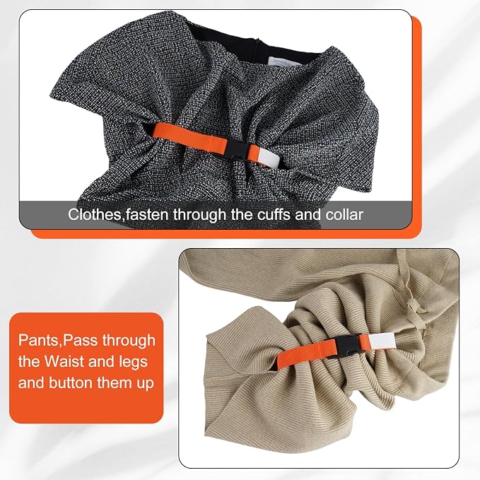 Laundry Strap Sock Clips Set, 12/24/36/40 Laundry Strap with Buckle, Sock Clips for Laundry Nylon Strap Sock Organizer Accessories, Household Cleaning Loop Accessories Tools for Washing Care
