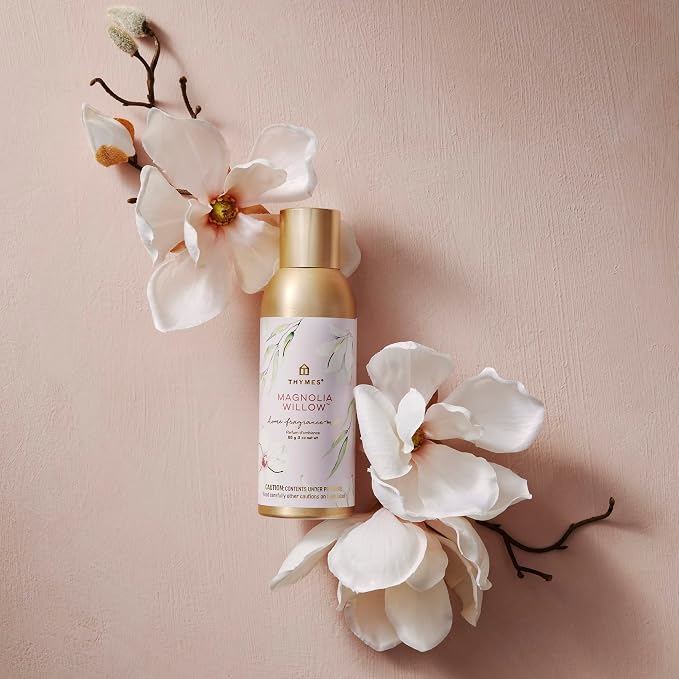 Thymes Home Fragrance Mist – Room Air Fresheners for Home Long Lasting – Air Freshener Spray – Premium Home Fragrance – Airy Notes of Willow, Magnolia, Mandarin & Jasmine (Magnolia Willow, 3 oz)