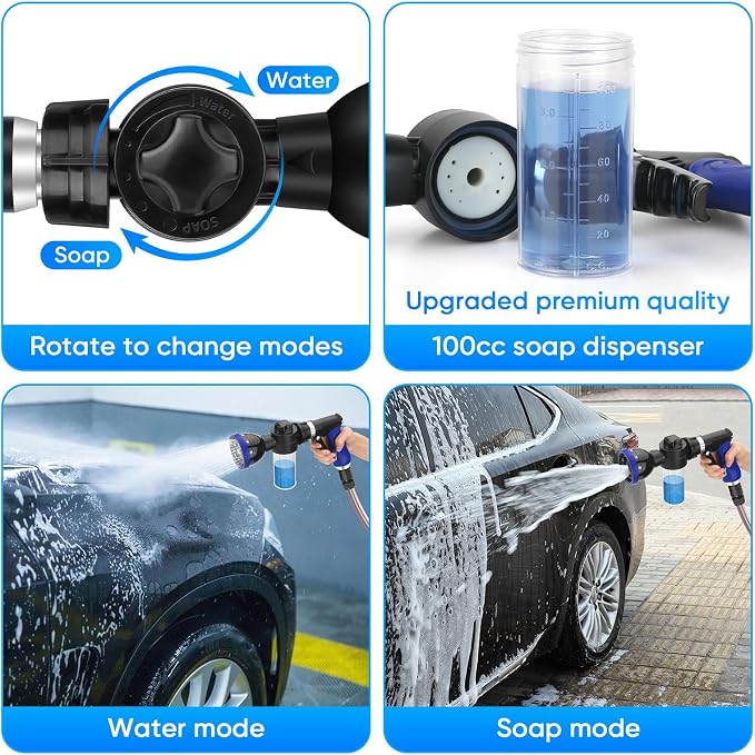 Upgraded 9.8FT Tub Faucet Sprayer Attachment for Dog Shower | Dog Washing Hose Attachment for Utility Sink/Bathroom/Sink, for Faucet Pup Pet Bathing Sprayer Kit