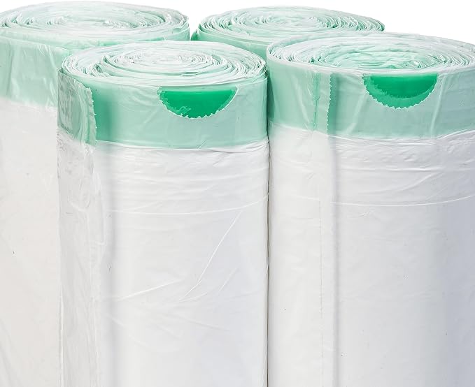 TYPLASTICS Tall Kitchen Drawstring Trash Bags 13 Gallon (200 Count) | 24in x 27in, Unscented