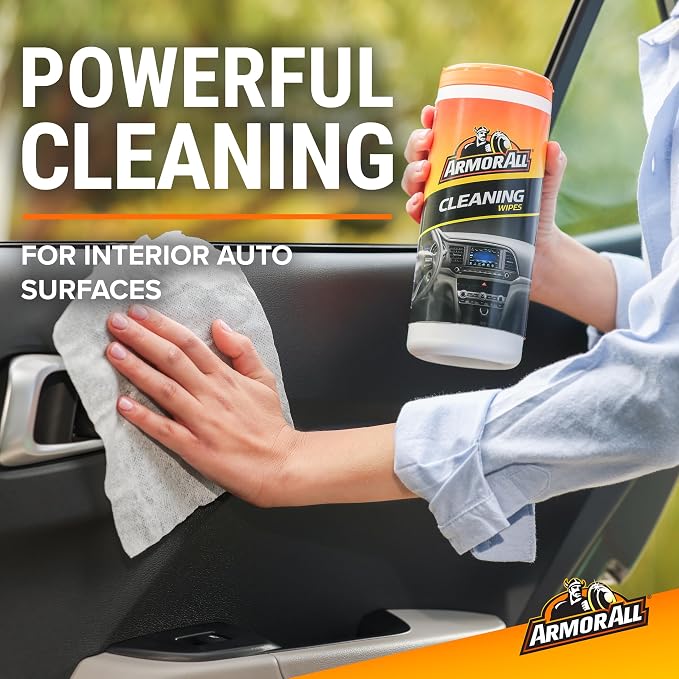 Armor All Protectant, Glass and Cleaning Wipes, Wipes for Car Interior and Car Exterior, 30 Count Each (Pack of 3) | Car cleaning wipes, glass wipes for screens, windows and mirrors, protectant for vinyl and plastic, 30 count each