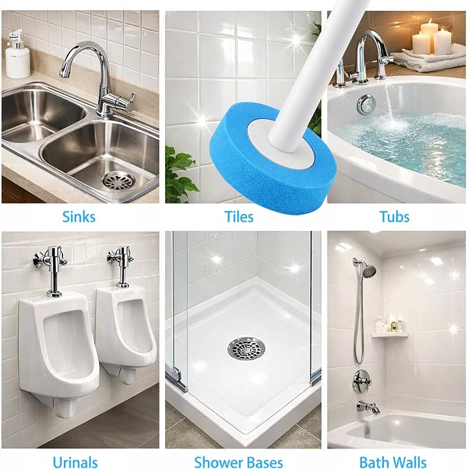 CiLoN Disposable Toilet Brush, Toilet Wand Cleaning System, Bowl Scrubber | Flip-Top Hands-Free Wall-Mounted Toilet Bowl Brush & Holder with Disposable Cleaning-Fluid Scrubbing Pads for Hygienic Use