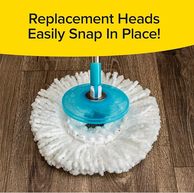 Hurricane Spin Mop Replacement Head, Absorbent Microfiber, Holds 10X Weight