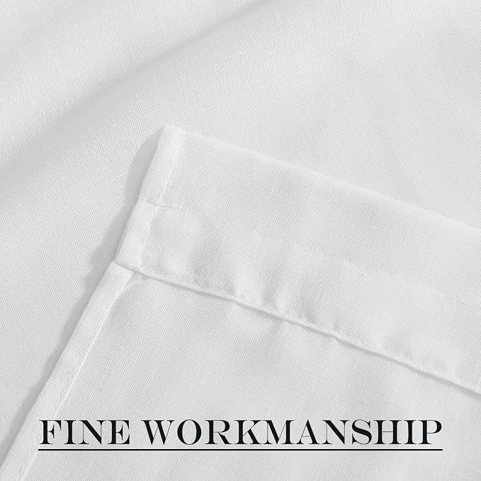 NICETOWN Door Curtain for Window Light Filtering Privacy French Door Shade | Rod Pocket, French Door Shade for Kitchen Bathroom, White Sheer Front Back Curtin Blinds, 36 x 72 inch, 1 PC