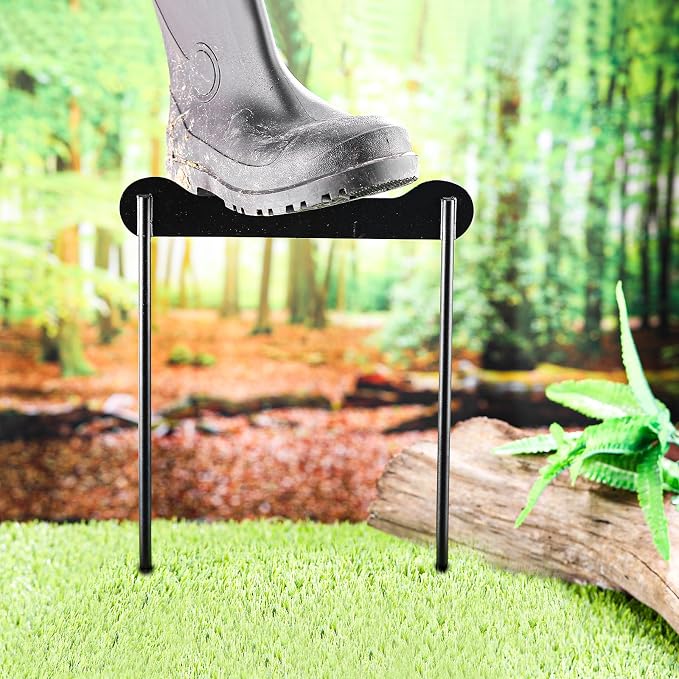 Metal Boot Scraper Outdoor 17 x 11 Inch Heavy Duty Shoe Scrubber Brush Cleaner for Mud, Dirt, and Snow Weather Outdoor Shoe Cleaning Tool