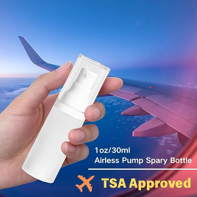 360° Angle - Work Small Spray Bottle 1oz Travel Size Spray Bottle | Refillable Leak Proof Mini Travel Bottles TSA Approved For Perfume Toner Hair spray Facial Moisturizing | 1oz/30ml, 4pack