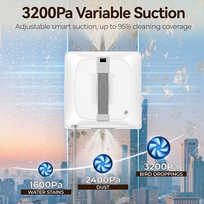 Z9Pro Window Cleaning Robot,with 4 Sprayers - Automatic (White)