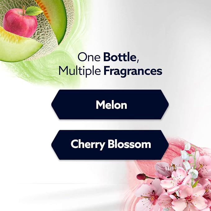 Glade PlugIns with CustomScent Technology, Eucalyptus & Waterlily, 1 Warmer + 2 Refills and Glade PlugIns Refills, Melon & Cherry Blossom, 5 Refills