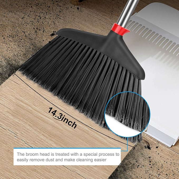 Outdoor Indoor Broom- CLDREAM Angle Broom is Perfect Commercial Courtyard Garage Home Kitchen Office Floor Shower