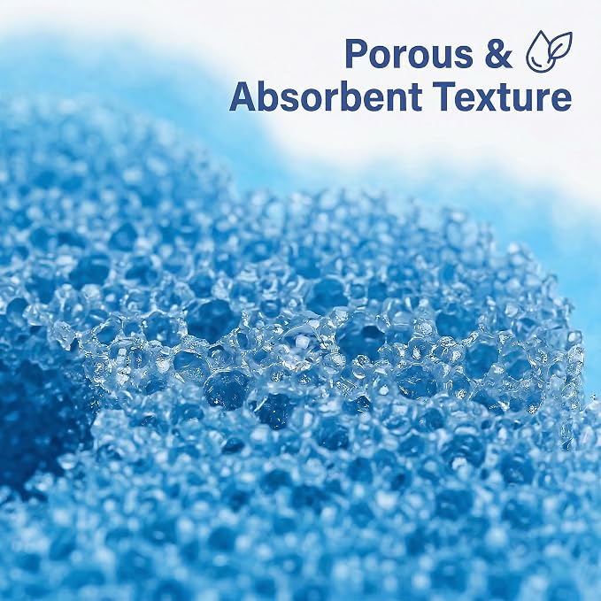 Scrub Flower Temperature Sensitive Sponges, Sapphire Hydrangea | Firm when cold and soft when warm, these odor-resistant scrubbers clean dishes, kitchen surfaces and more.
