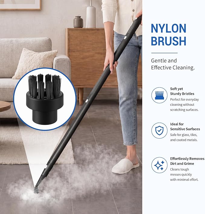 16 Pack Small Brushes Compatible with Dupray Steam Cleaner Accessories with Brushes, Steam Cleaner Attachments for Grout, Tile, Oven, BBQ (Assorted)