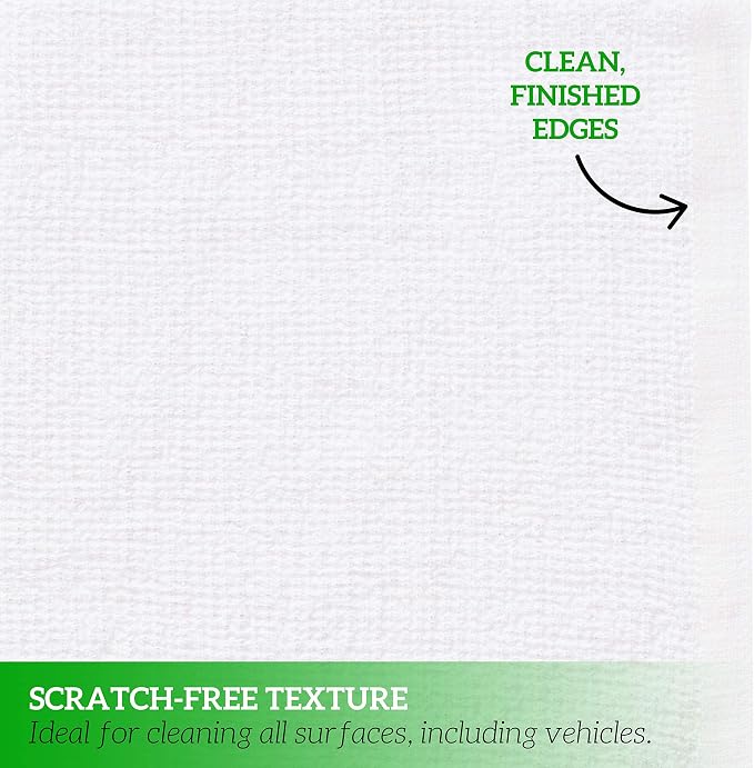 GREEN LIFESTYLE Terry Towels 14" x 17" 60 Pack - Cotton Bar Towels, Cleaning Rags, White Terry Cloth Towels, Absorbent Kitchen Towels for Restaurant, Food Service and Home Use (Blue & Orange Stripe)