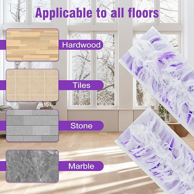 20 Pack Power Mop Refill Pads for Swiffer Power Mop,Disposable | Multi-Surface &Wood Mopping Pad Refills, Swifter Wet Pad Refills, Replacement Mop Pads for Multi-Surface Wood Floor Cleaning