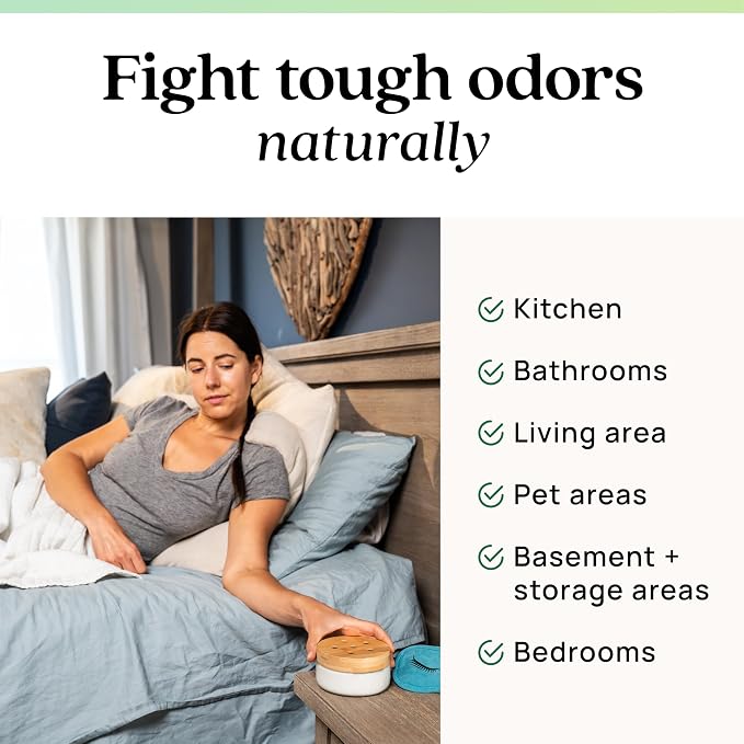 Azuna Home Odor Eliminator for Strong Odor | 12oz Gel Refill | Natural