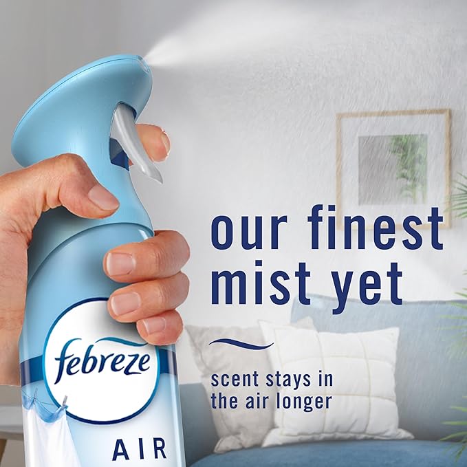 Febreze Air Mist, Air Freshener Spray, Odor Fighting Room Spray, Deodorizer for Home Bathroom Kitchen Office Apartment Dorm Room Classroom, Tropical Blend, 8.1oz, 2ct