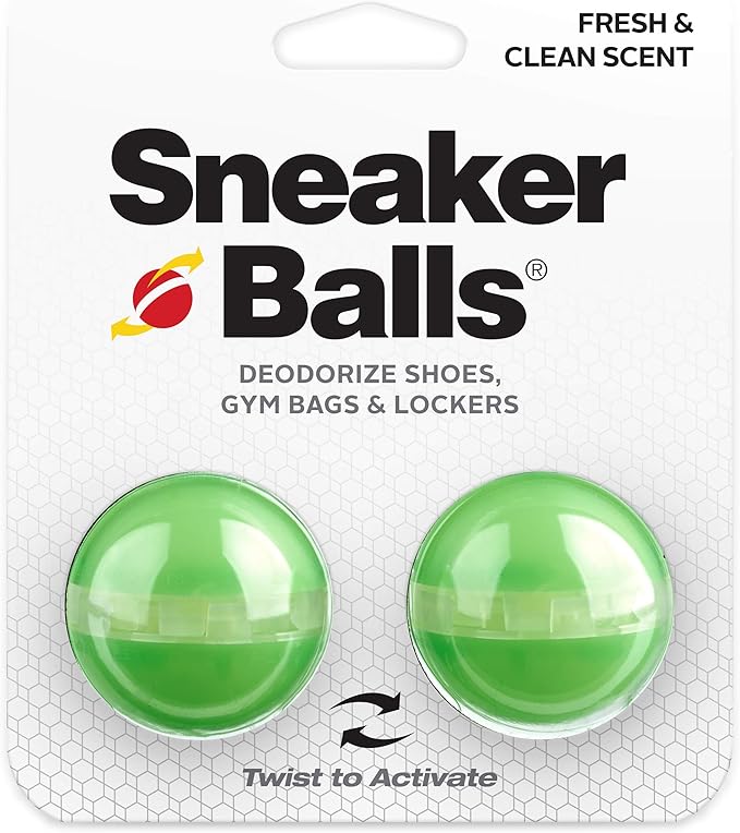 Sof Sole Sneaker Ball Shoe Odor Eliminator & Remover - Fresh, Clean Scent Blocks Odors - Twist-to-Activate - Compact & Durable - Fun, Colorful Designs - Ideal for Shoes, Gym Bags, Lockers