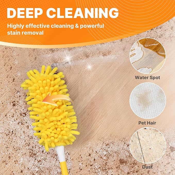 Reusable Duster Refill Compatible with Swiffer Hand Duster, 360 Heavy Duty | Duster Refills, Microfiber Washable Dusters Refills for Swiffer Duster Extended Handle, 4 Pack (Handle is Not Included)