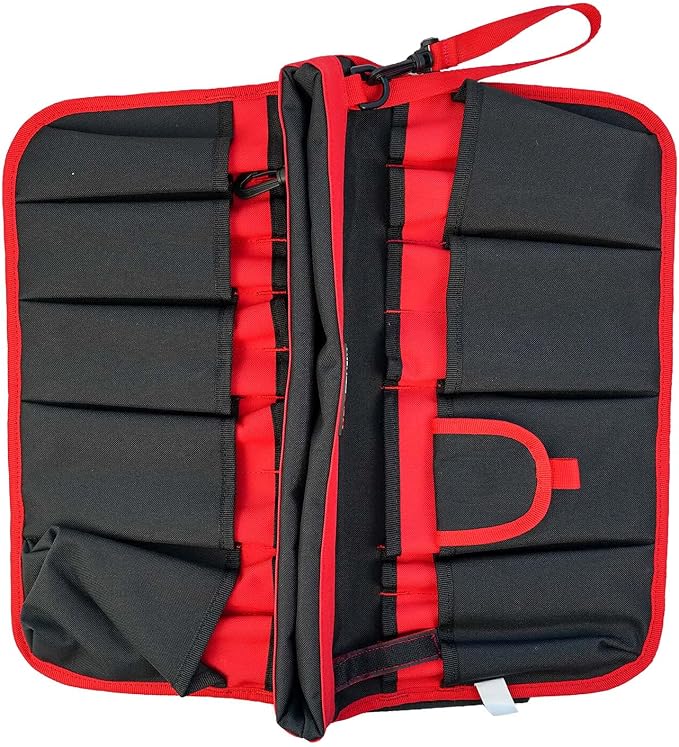 MELOTOUGH Bucket Caddy Organizer Bucket Tool Organizer for Garden Tools Fit 3.5 to 5 Gallon Bucket (Red)