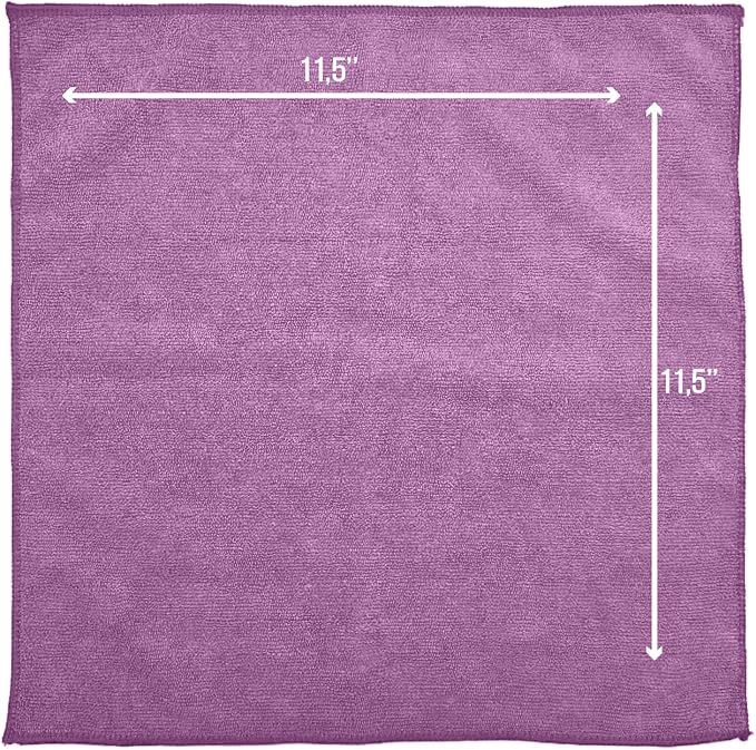 Microfiber Cleaning Cloth 11.5" x 11.5" 750 Pack - Edgeless Microfiber Towels for Cars, Cleaning Rags, Lint Free Car Microfiber Towel, Reusable Cleaning Cloths (Multicolor)