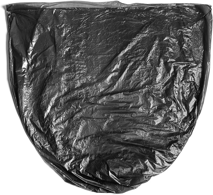 Aluf Plastics 60 Gal Black Trash Bags, 22 Micron (EQ.), 38" x 60" (150 Pk) | 22 Micron (eq), 38" x 60", Bathroom, Office, Industrial, Commercial, Janitorial, Municipal, Recycling