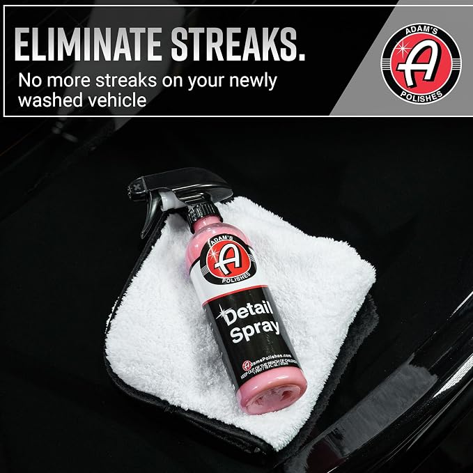 Adam's Detail Spray (16 fl. oz) - Quick Waterless Car Detailer | Polisher Clay Bar & Car Wax Booster | Adds Shine & Gloss Depth